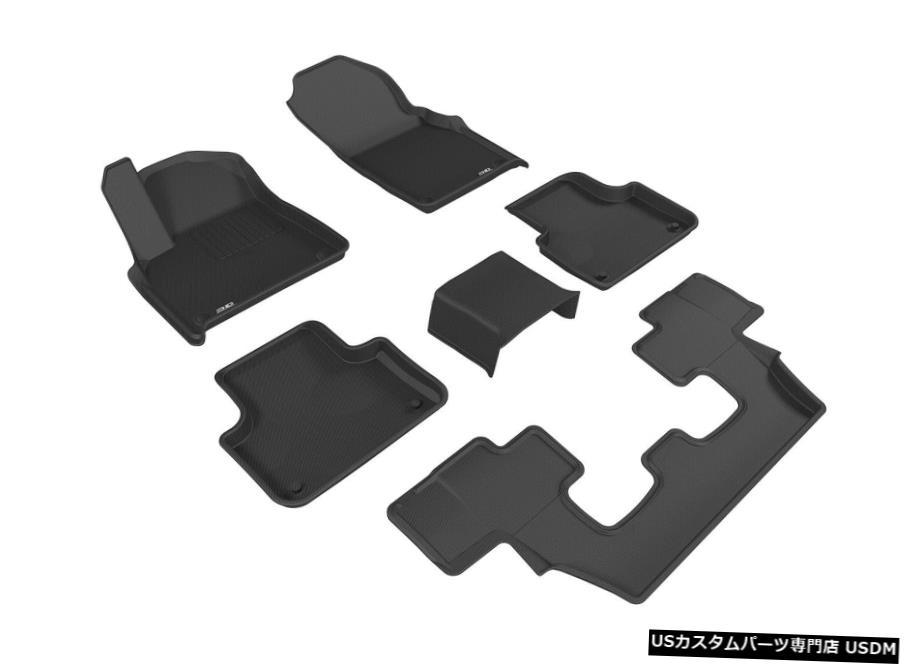 Floor Mat Kagu Liners Black 1st 2nd 3rd Row Floor Mats for 17-2020 Q7 / 2020 SQ7 Kagu Liners Black 1st 2nd 3rd Row Floor Mats for 17-2020 Q7/2020 SQ7 【並行輸入品】