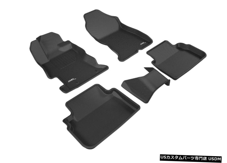 Floor Mat 3D MAXpider L1SB02201509KAGUフロアマットは17-20クロストレックインプレッサに適合 3D MAXpider L1SB02201509 KAGU Floor Mat Fits 17-20 Crosstrek Impreza 【並行輸入品】