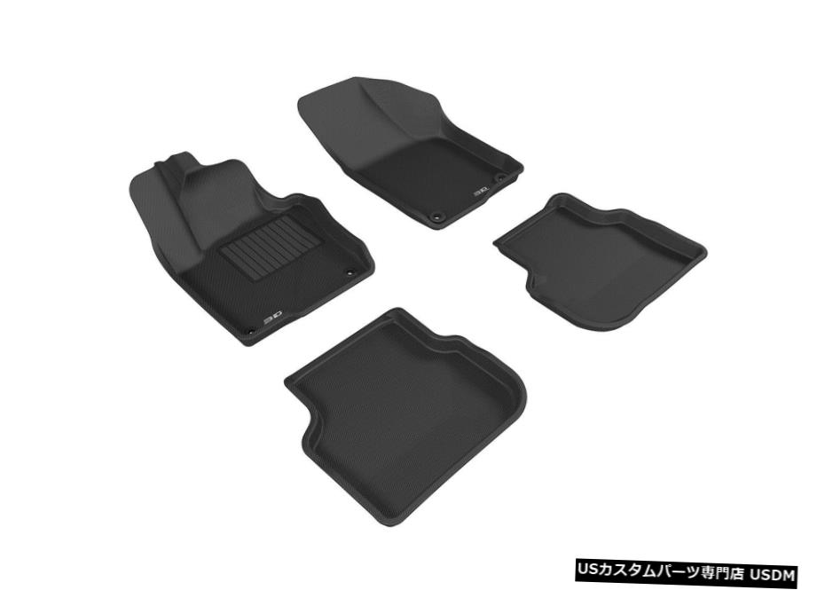 Floor Mat 3D MAXpider L1VW05501509KAGUフロアマットは11-18ジェッタに適合 3D MAXpider L1VW05501509 KAGU Floor Mat Fits 11-18 Jetta 【並行輸入品】