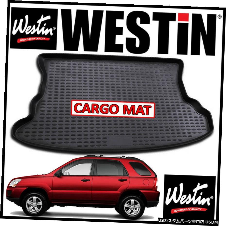 Floor Mat ウェスティンプロファイルカーゴフロアライナーマットは2005-2010Kia Sportage BLACKに適合 Westin Profile Cargo Floor Liner Mat fits 2005-2010 Kia Sportage BLACK 【並行輸入品】