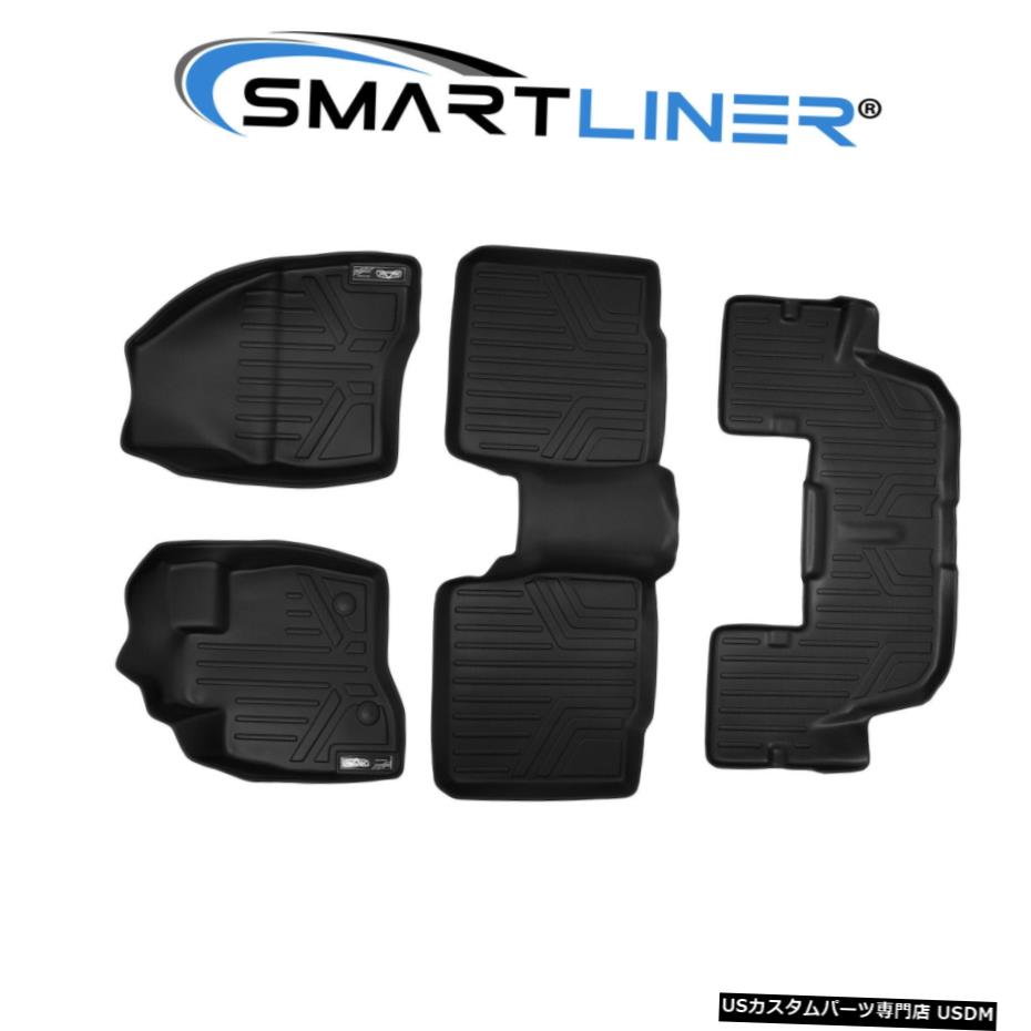 Floor Mat SMARTLINER 2015-2016フォードエクスプローラー全天候型カスタムフィットフロアマットセットブラック SMARTLINER 2015-2016 Ford Explorer All Weather Custom Fit Floor Mats Set Black 【並行輸入品】