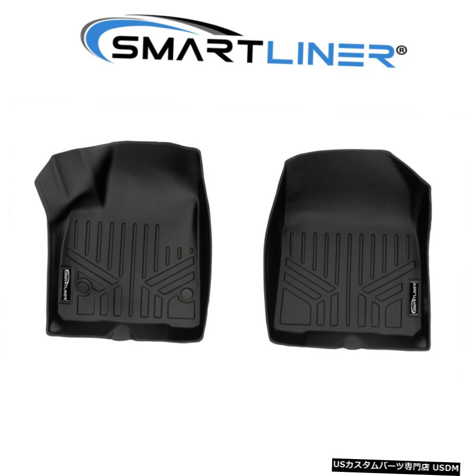 Floor Mat SMARTLINERカスタムフィットフロアマットライナー1列目ブラック2019-2021シェビーブレイザー SMARTLINER Custom Fit Floor Mats Liners 1st Row Black For 2019-2021 Chevy Blazer 【並行輸入品】
