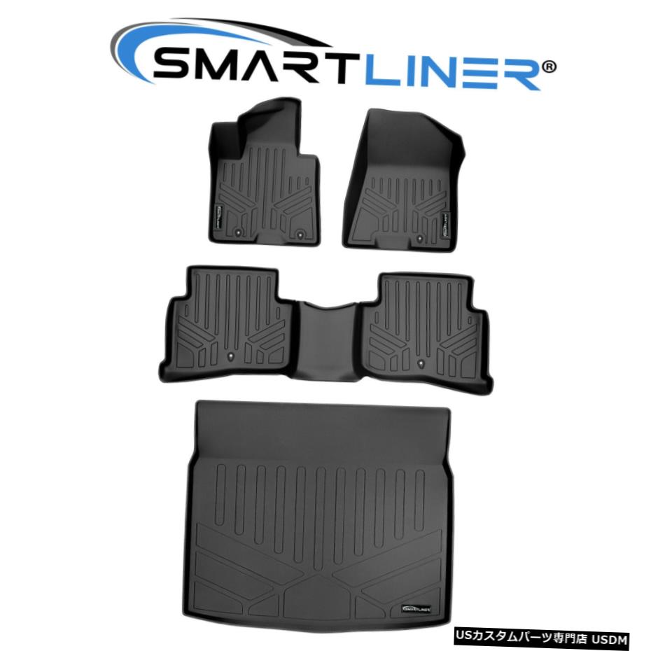 Floor Mat SMARTLINER 2列フロアマット＆2017-2021 Kia Sportage用下部カーゴライナーセット SMARTLINER 2 Row Floor Mats & Lower Cargo Liner Set For 2017-2021 Kia Sportage 【並行輸入品】
