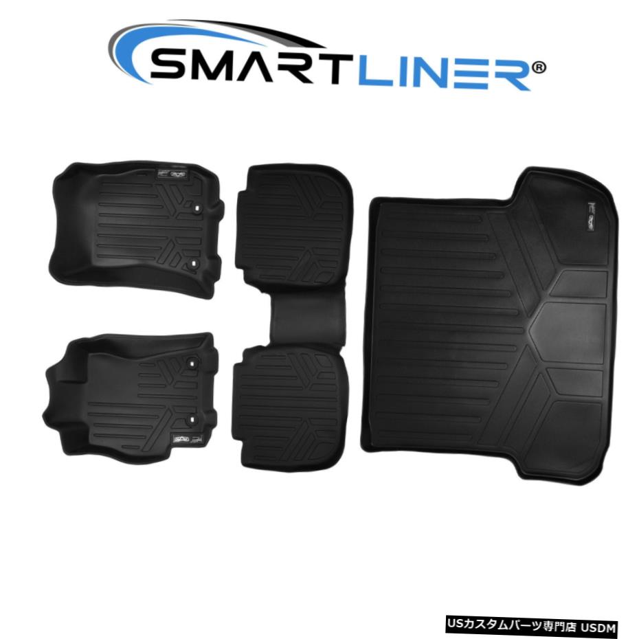 Floor Mat SMARTLINERフロアマットセットとスバルアウトバック2015-2019用カーゴライナーブラック SMARTLINER Floor Mats Set And Cargo Liner Black For Subaru Outback 2015-2019 【並行輸入品】