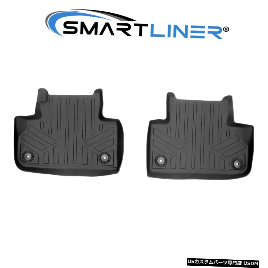 Floor Mat SMARTLINERカスタムフロアマットライナー2列目ブラック2018-2021アウディQ5 / SQ5 SMARTLINER Custom Floor Mats Liner 2nd Row Black For 2018-2021 Audi Q5 / SQ5 【並行輸入品】