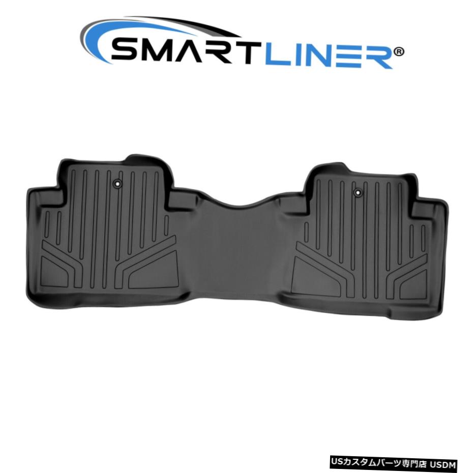 Floor Mat SMARTLINERカスタムフィット2列目ブラックフロアマットライナー2009-2015ホンダパイロット SMARTLINER Custom Fit 2nd Row Black Floor Mat Liner For 2009-2015 Honda Pilot 【並行輸入品】