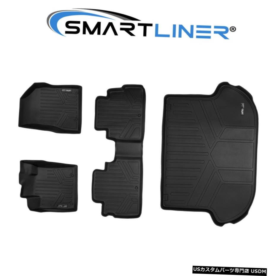 Floor Mat SMARTLINERオールウェザーフロアマットカーゴライナーセットブラック日産ムラーノ15-17 SMARTLINER All Weather Floor Mats Cargo Liner Set Black For Nissan Murano 15-17 【並行輸入品】