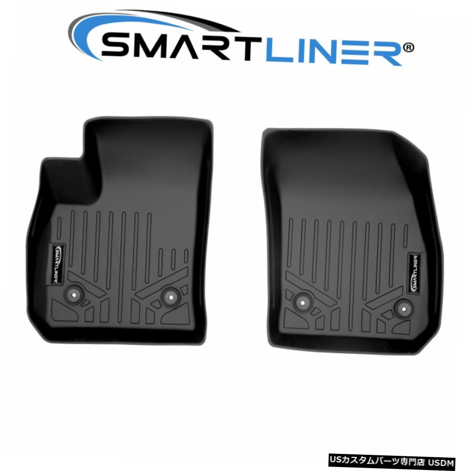 Floor Mat SMARTLINERカスタムフィットフロアマット1列目ライナーブラック2019-2021キャデラックXT4 SMARTLINER Custom Fit Floor Mats 1st Row Liners Black for 2019-2021 Cadillac XT4 【並行輸入品】