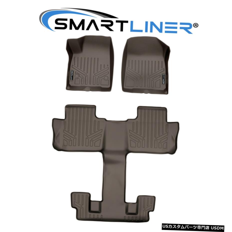Floor Mat SMARTLINER 2020 Cadillac XT6用オールウェザーカスタマーフィットフロアマットライナー SMARTLINER All Weather Customer Fit Floor Mats Liner for 2020 Cadillac XT6 【並行輸入品】
