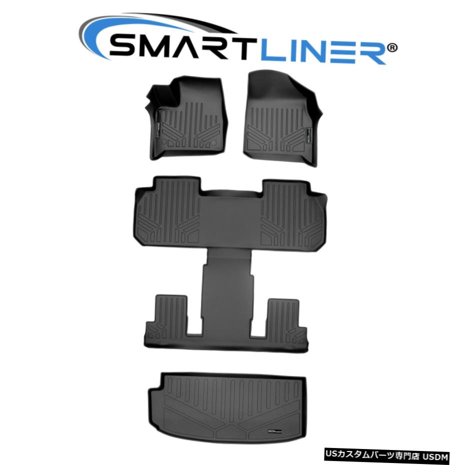 Floor Mat SMARTLINERフロアマット/カーゴライナーセットブラック18-20トラバースW /バケットシート SMARTLINER Floor Mats / Cargo Liner Set Black For 18-20 Traverse W/ Bucket Seats 【並行輸入品】
