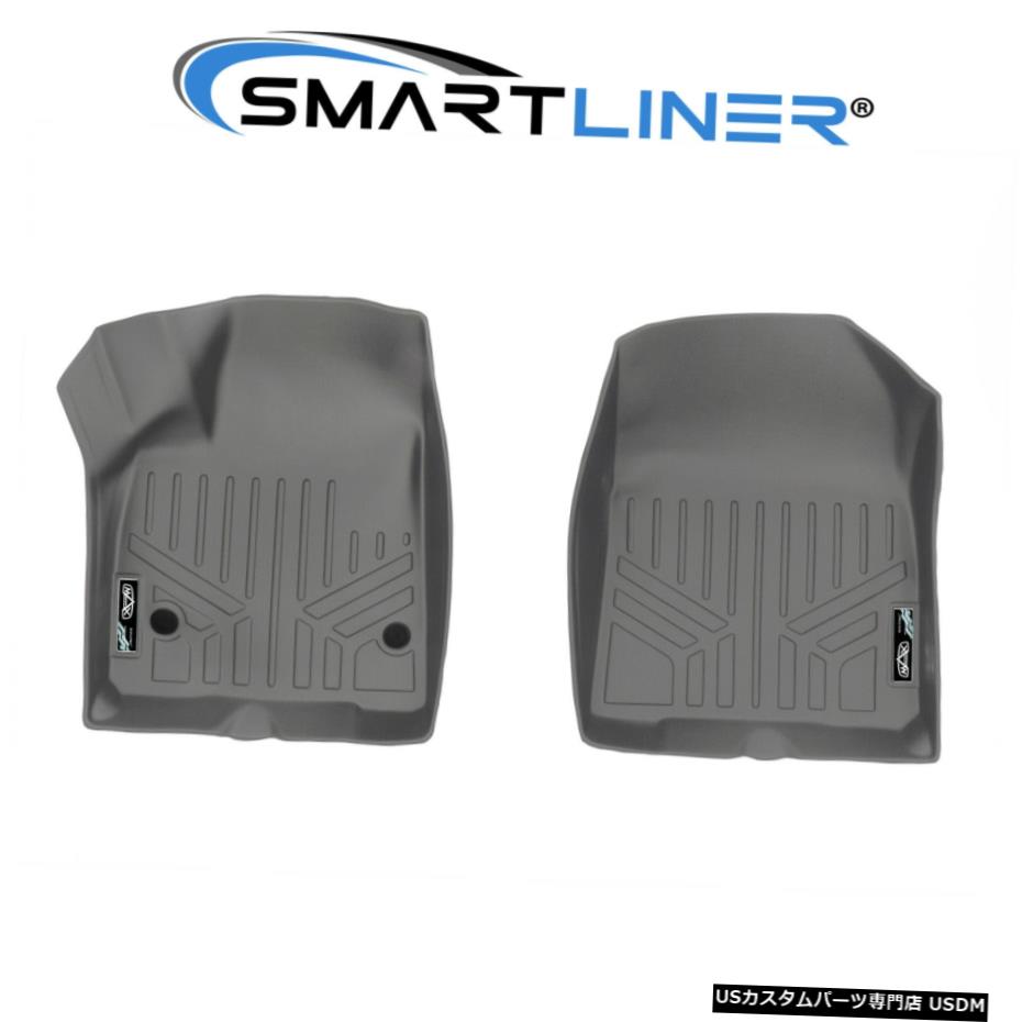 Floor Mat SMARTLINERカスタムフィットフロアマット1列目ライナーセットグレー（2020キャデラックXT6用） SMARTLINER Custom Fit Floor Mats 1st Row Liner Set Grey for 2020 Cadillac XT6 【並行輸入品】