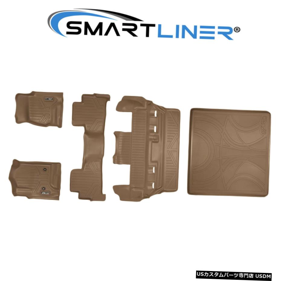 Floor Mat SMARTLINER3列タンフロアマットライナーセット2015-2020シボレータホ/ GMCユーコン SMARTLINER 3 Row Tan Floor Mat Liner Set For 2015-2020 Chevrolet Tahoe/GMC Yukon 【並行輸入品】
