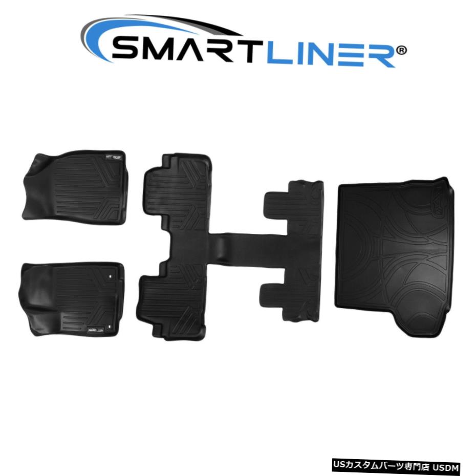 Floor Mat 2列目バケットシート付き14-20トヨタハイランダー用SMARTLINERフロアマットバンドル SMARTLINER Floor Mat Bundle For 14-20 Toyota Highlander W/ 2nd Row Bucket Seats 【並行輸入品】