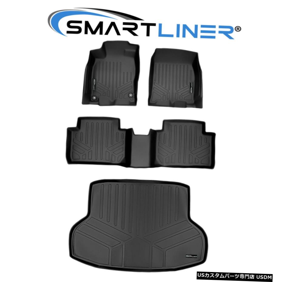 Floor Mat 2016-2021ホンダシビック用SMARTLINERカスタムフィットフロアマットセット（セダンのみに適合） SMARTLINER Custom Fit Floor Mat Set For 2016-2021 Honda Civic (Fits Sedan Only) 【並行輸入品】