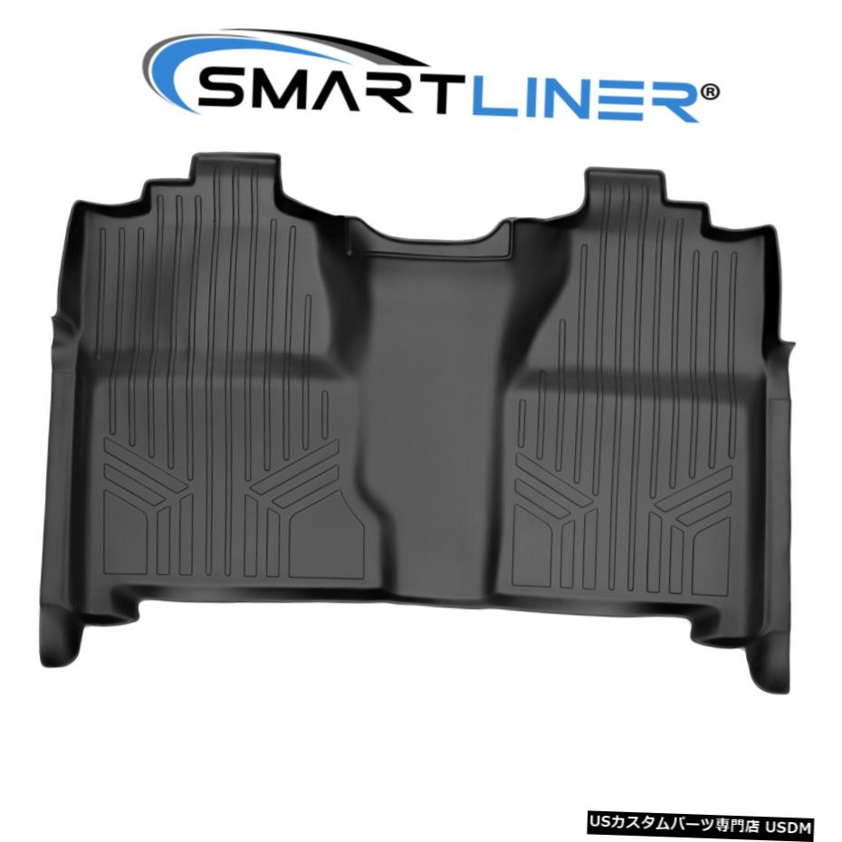 Floor Mat SMARTLINER 2列目フロアマットライナーブラック07-14シルバラード/シエラクルーキャブ SMARTLINER 2nd Row Floor Mats Liner Black for 07-14 Silverado / Sierra Crew Cab 【並行輸入品】