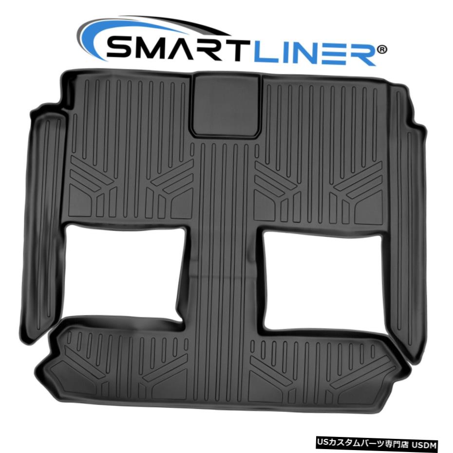 Floor Mat SMARTLINERフロアマット2/3列目ブラック08-20タウン＆カントリー/グランドキャラバン SMARTLINER Floor Mat 2nd/3rd Row Black For 08-20 Town & Country / Grand Caravan 【並行輸入品】