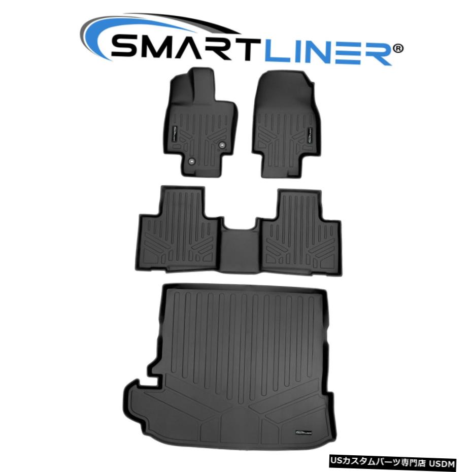Floor Mat SMARTLINER2列フロアマットと2列目の後ろのカーゴライナー20-21トヨタハイランダー SMARTLINER 2 Row Floor Mats & Cargo Liner Behind 2nd Row 20-21 Toyota Highlander 【並行輸入品】