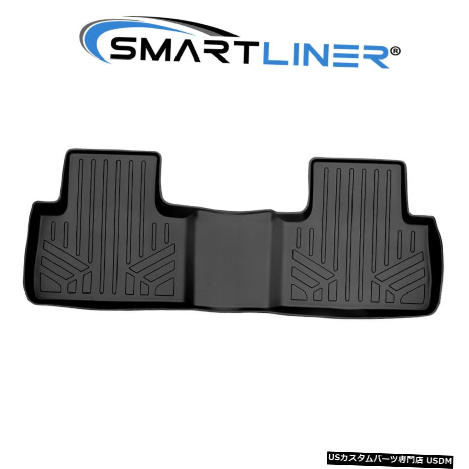 Floor Mat SMARTLINERカスタムフィットフロアマットライナー2列目ブラック2019-2021アキュラRDX SMARTLINER Custom Fit Floor Mats Liner 2nd Row Black For 2019-2021 Acura RDX 【並行輸入品】