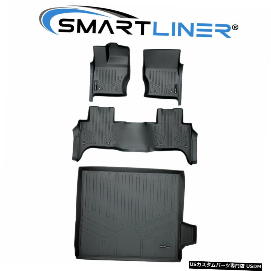 Floor Mat SMARTLINERフロアマットカーゴライナーセット2014-2021レンジローバースポーツ用ブラック SMARTLINER Floor Mats Cargo Liner Set Black for 2014-2021 Range Rover Sport 【並行輸入品】