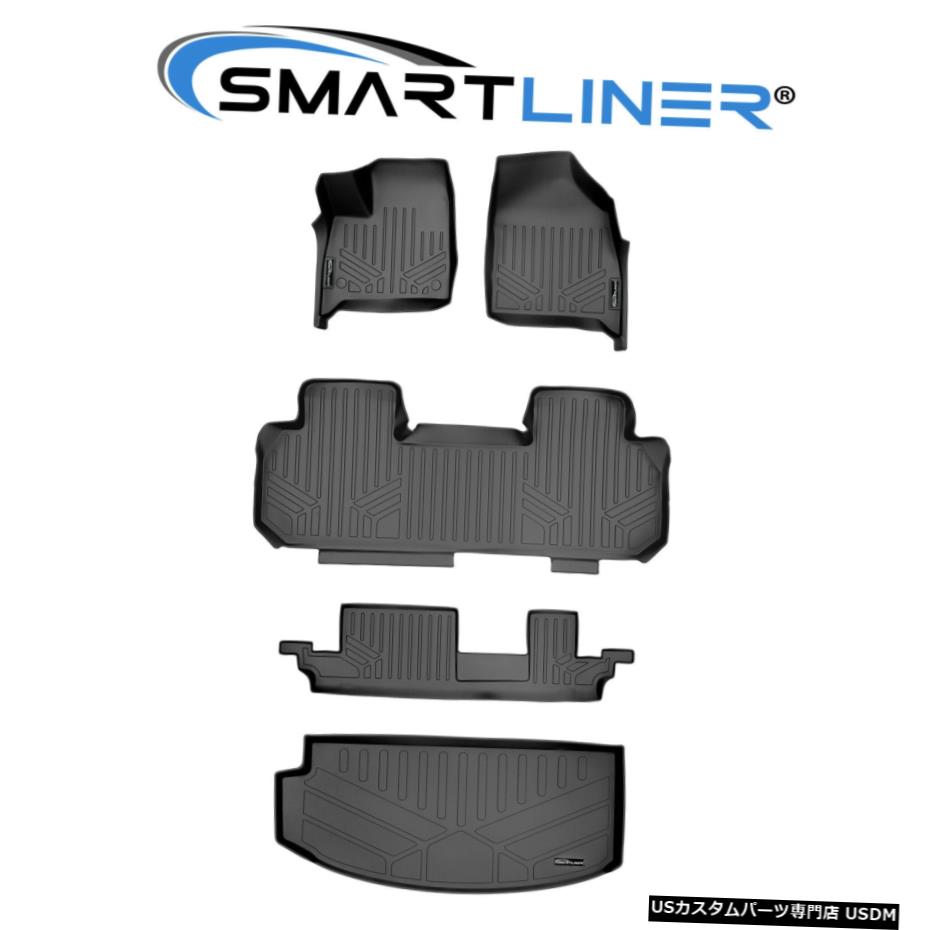 Floor Mat SMARTLINERフロアマットカーゴライナーブラック18-19エンクレーブ（2列目ベンチシート付き） SMARTLINER Floor Mats Cargo Liner Black For 18-19 Enclave W/ 2nd Row Bench Seat 【並行輸入品】