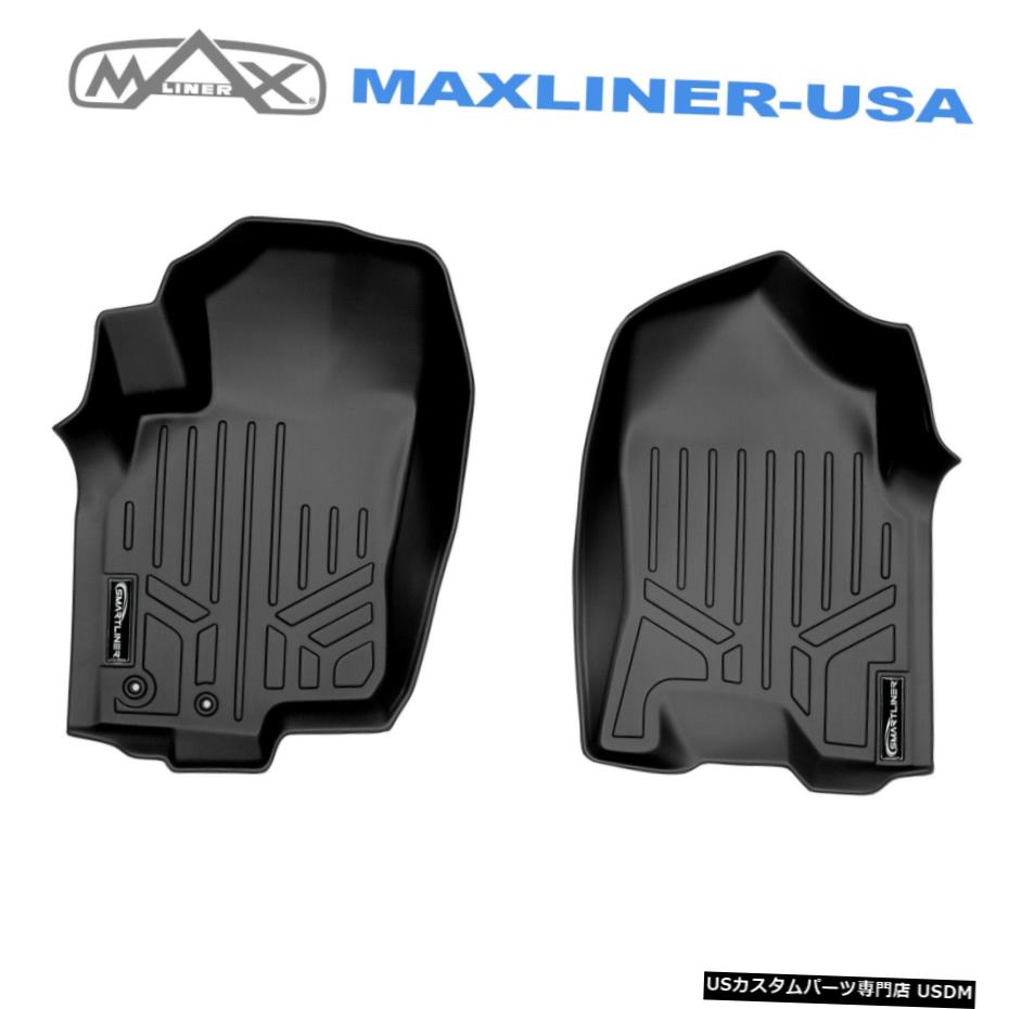 Floor Mat SMARTLINERオールウェザーフロアマットライナーブラック2014-2018日産ナバラ SMARTLINER All Weather Floor Mats Liners Black For 2014-2018 Nissan Navara 【並行輸入品】