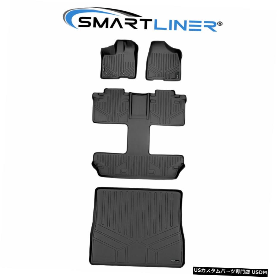 Floor Mat 2011-2012シエナ7シート用フロアマットセット（3列）とカーゴライナーブラック Floor Mats Set (3 Rows) And Cargo Liner Black For 2011-2012 Sienna 7 Seats 【並行輸入品】 56,144円