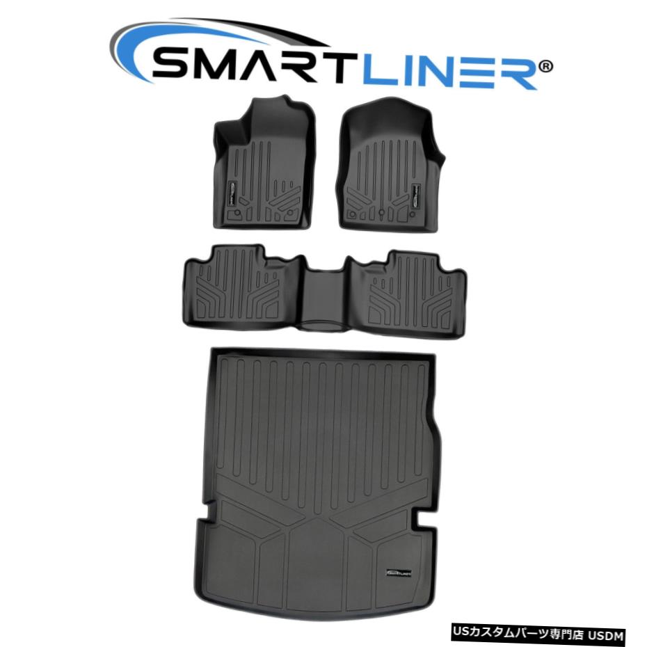 Floor Mat SMARTLINERフロアマットと2列目の後ろのカーゴライナー13-16デュランゴ用ブラック SMARTLINER Floor Mats And Cargo Liner Behind 2nd Row Black For 13-16 Durango 【並行輸入品】