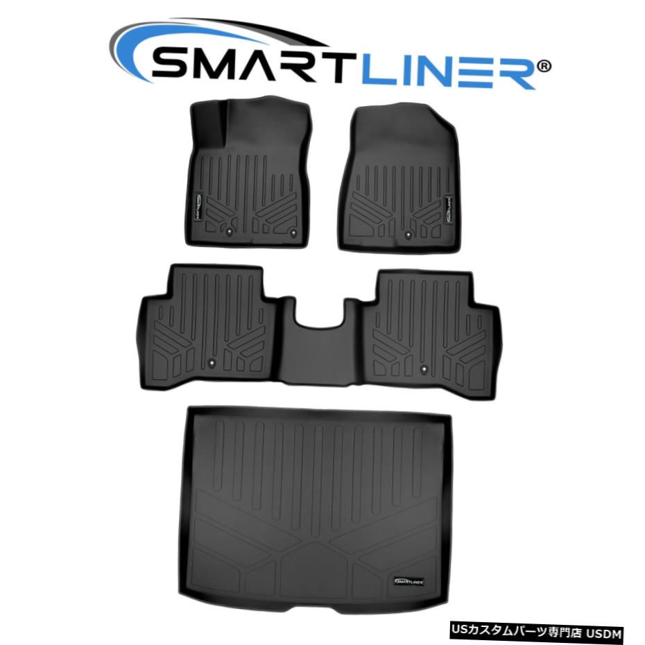 Floor Mat SMARTLINERフロアマットカーゴライナーセットブラックforKia Niro 17-19プラグインハイブリッドなし SMARTLINER Floor Mats cargo liner Set Black For Kia Niro 17-19 No Plug-In Hybrid 【並行輸入品】 57,420円