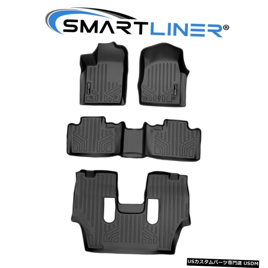Floor Mat SMARTLINER全天候型カスタムフロアマットブラック13-16デュランゴバケットシート付き SMARTLINER All Weather Custom Floor Mats Black For 13-16 Durango W/ Bucket Seat 【並行輸入品】