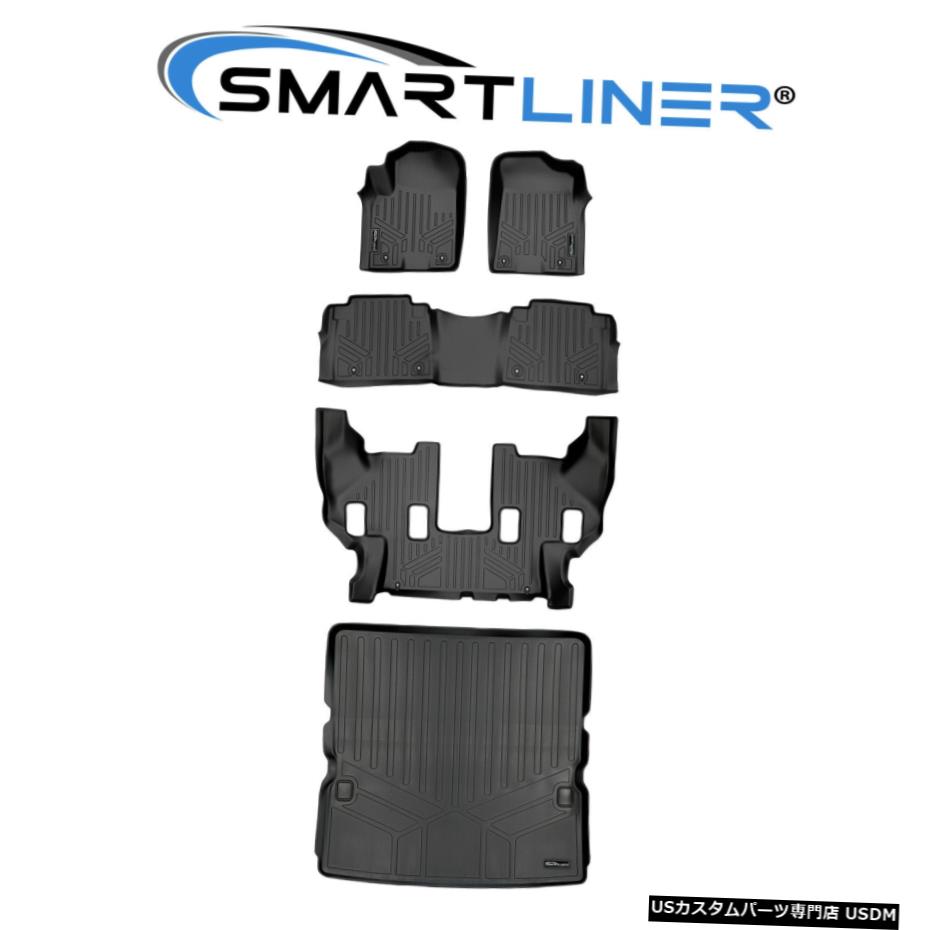Floor Mat SMARTLINERフロアマット3列セット/アルマダ/ QX56 / QX80バケットシート用カーゴライナー SMARTLINER Floor Mats 3 Row Set/cargo liner For Armada/QX56/QX80 Bucket Seats 【並行輸入品】