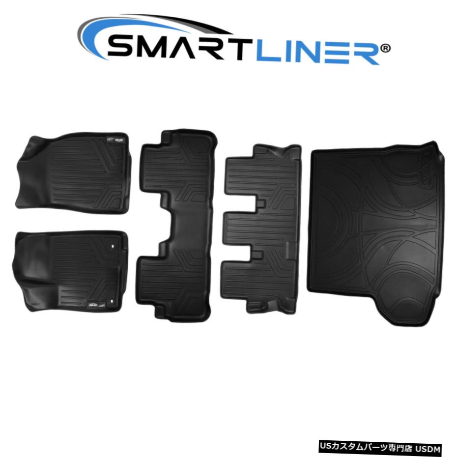 Floor Mat SMARTLINER 3列フロアマット＆カーゴライナーセット2014-2020トヨタハイランダー SMARTLINER 3 Row Floor Mats & Cargo Liner Set For 2014-2020 Toyota Highlander 【並行輸入品】
