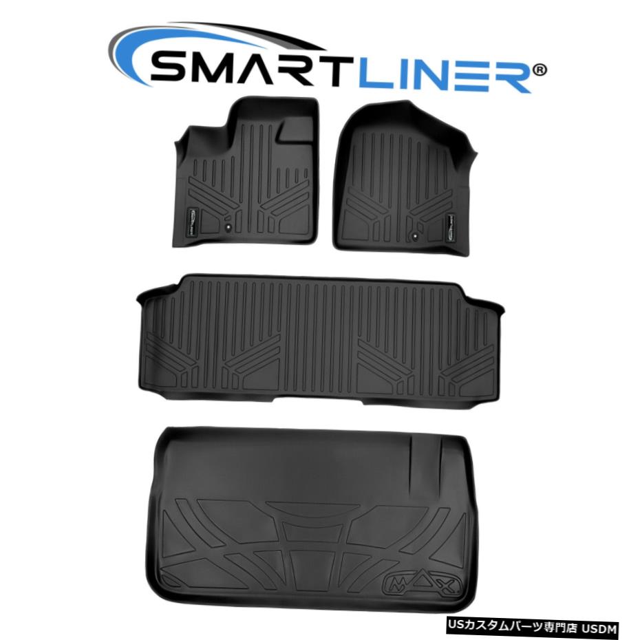 Floor Mat SMARTLINERフロアマットカーゴライナー08-20キャラバン/タウン＆カントリーベンチシート SMARTLINER Floor Mats Cargo Liner For 08-20 Caravan / Town & Country Bench Seats 【並行輸入品】