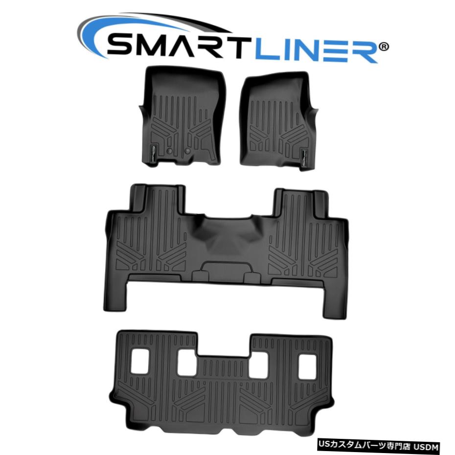 Floor Mat エクスペディションELナビゲーターLベンチシート/コンソールブラック用SMARTLINERフロアマット SMARTLINER Floor Mats for Expedition EL Navigator L Bench Seat / Console Black 【並行輸入品】