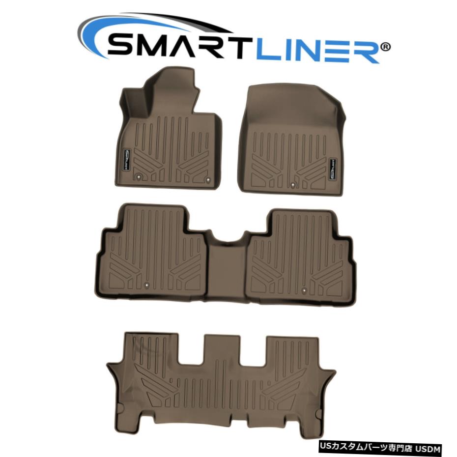Floor Mat SMARTLINERフロアマット2020-21Kia Telluride用3列タンライナーセット（全モデル） SMARTLINER Floor Mats 3 Row Tan Liner Set for 2020-21 Kia Telluride (All Models) 【並行輸入品】 50,754円