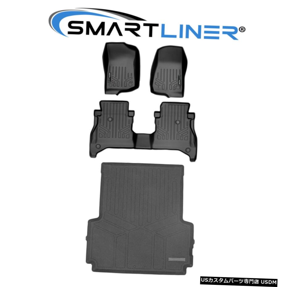 Floor Mat SMARTLINERフロアマット2列＆5フィートベッドライナーセット2020-2021 2020ジープグラディエーター SMARTLINER Floor Mats 2 Rows & 5ft Bed Liner Set 2020-2021 2020 Jeep Gladiator 【並行輸入品】