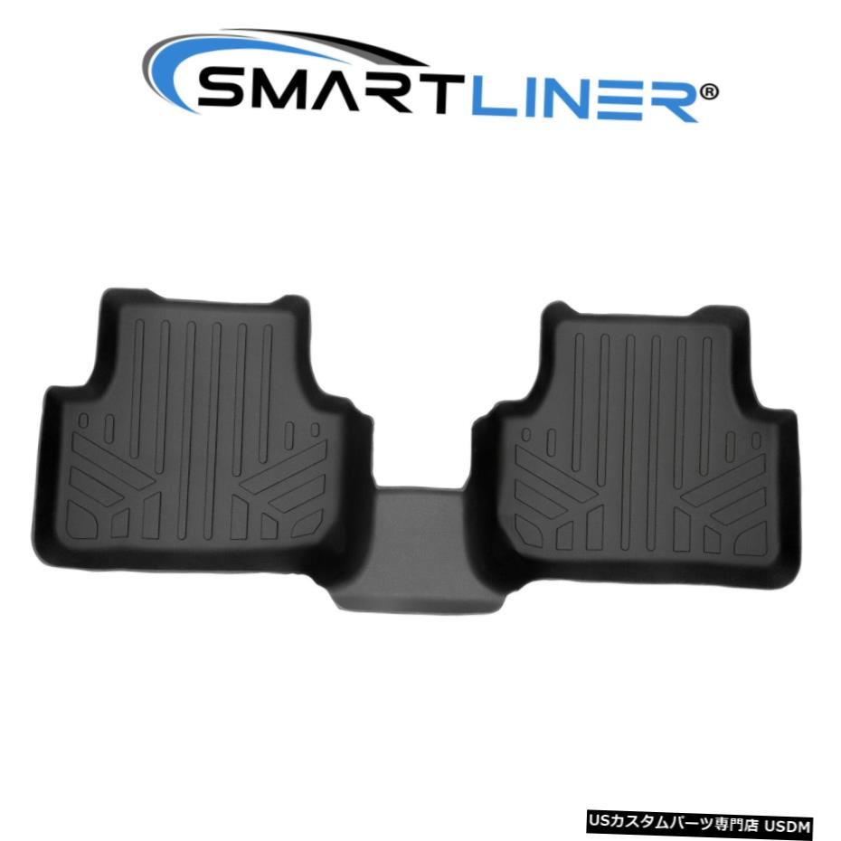 Floor Mat SMARTLINERカスタムフィットフロアマットライナー2列目ブラック2019-2020ジェッタ SMARTLINER Custom Fit Floor Mats Liner 2nd Row Black for 2019-2020 Jetta 【並行輸入品】