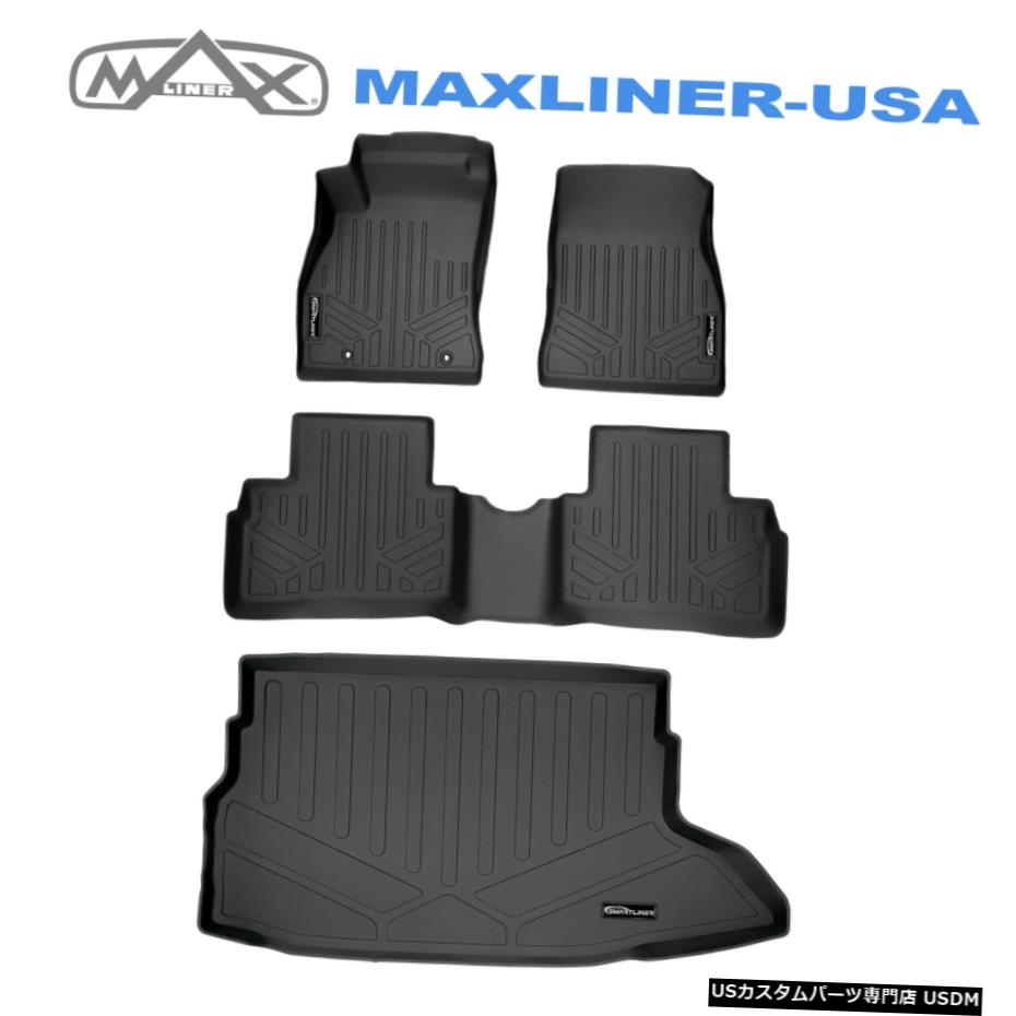 Floor Mat SMARTLINERフロアマットとカーゴライナーセットブラック2011-2017日産ジューク SMARTLINER Floor Mats And Cargo Liner Set Black For 2011-2017 Nissan Juke 【並行輸入品】