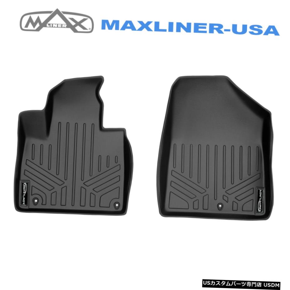 Floor Mat SMARTLINER 2016-20 KiaSorentoフロントセットブラックの全天候型フロアマットライナー SMARTLINER All Weather Floor Mats Liner for 2016-20 Kia Sorento Front Set Black 【並行輸入品】