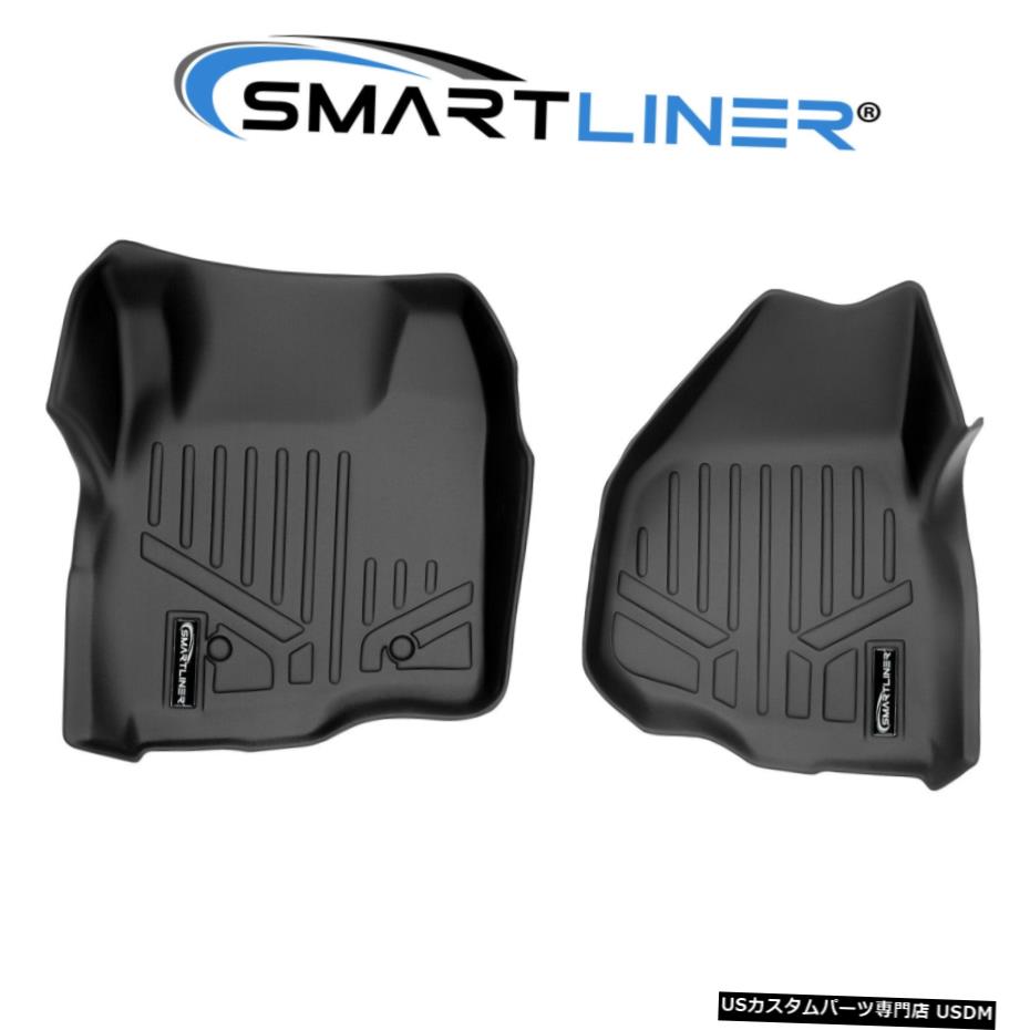 Floor Mat SMARTLINERカスタムフィット1列目ブラックフロアマットライナー2011-2012スーパーデューティー SMARTLINER Custom Fit 1st Row Black Floor Mat Liners for 2011-2012 Super Duty 【並行輸入品】