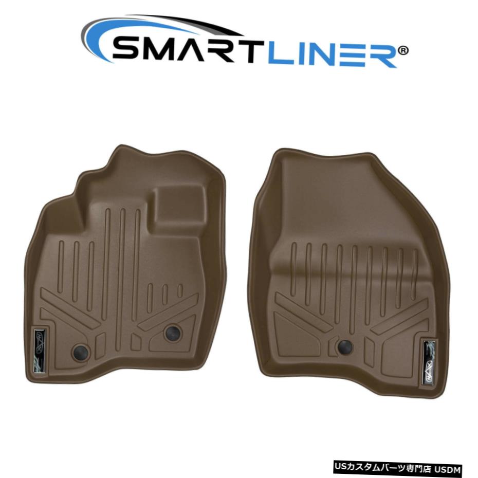 Floor Mat SMARTLINER 2017-2019フォードエクスプローラーカスタムフィットフロアマットライナー1列目タン SMARTLINER 2017-2019 Ford Explorer Custom Fit Floor Mats Liners 1st Row Tan 【並行輸入品】