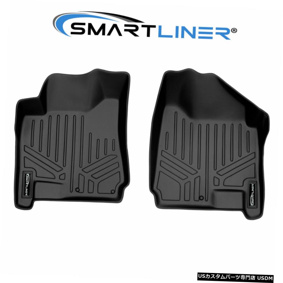 Floor Mat SMARTLINERカスタムフィット1列目ブラックフロアマットライナー2010-2016キャデラックSRX SMARTLINER Custom Fit 1st Row Black Floor Mat Liner For 2010-2016 Cadillac SRX 【並行輸入品】