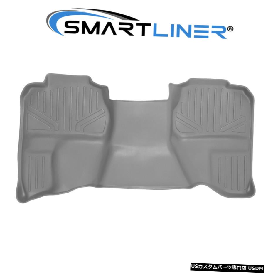 Floor Mat シルバラード/シエラエクステンデッドキャブ用SMARTLINERカスタムグレー2列目フロアマット SMARTLINER Custom Grey 2nd Row Floor Mat for Silverado/Sierra Extended Cab 【並行輸入品】