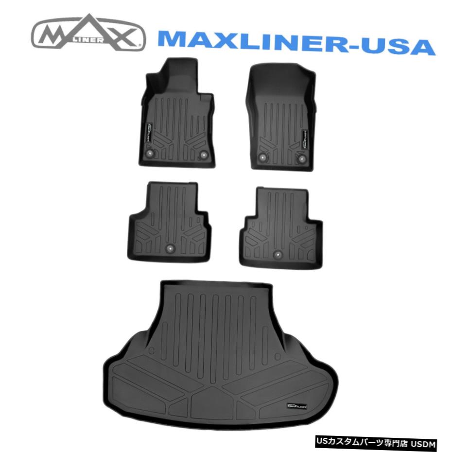 Floor Mat SMARTLINERカスタムフィットフロアマット2018-2021インフィニティQ50はスペアタイヤなしでフィット SMARTLINER Custom Fit Floor Mats For 2018-2021 Infiniti Q50 Fits W/O Spare Tire 【並行輸入品】