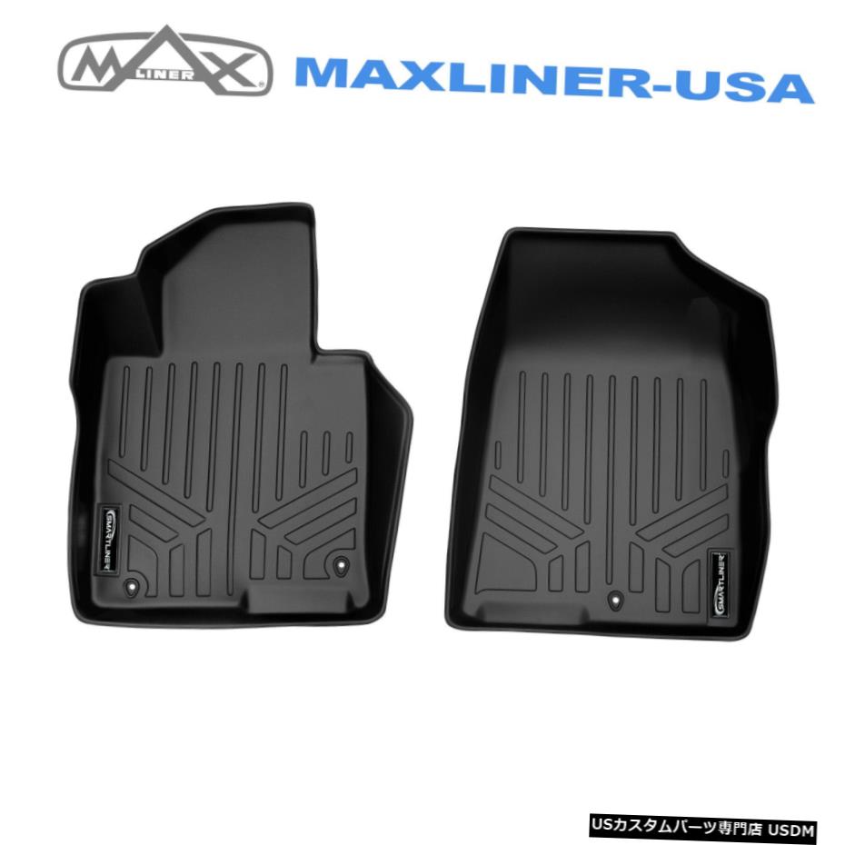 Floor Mat SMARTLINERフロアマットライナー1列目ブラック2015-19ソナタ/ 2016-20オプティマ SMARTLINER Floor Mats Liners 1st Row Black for 2015-19 Sonata /2016-20 Optima 【並行輸入品】
