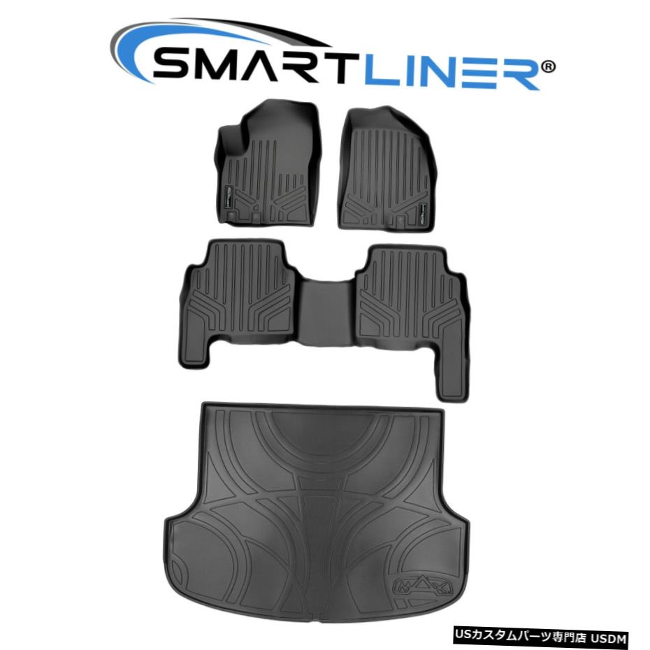 Floor Mat SMARTLINERカスタムフロアマットセットとカーゴライナーブラック11-13Kia Sorento SMARTLINER Custom Floor Mats Set And Cargo Liner Black For 11-13 Kia Sorento 【並行輸入品】