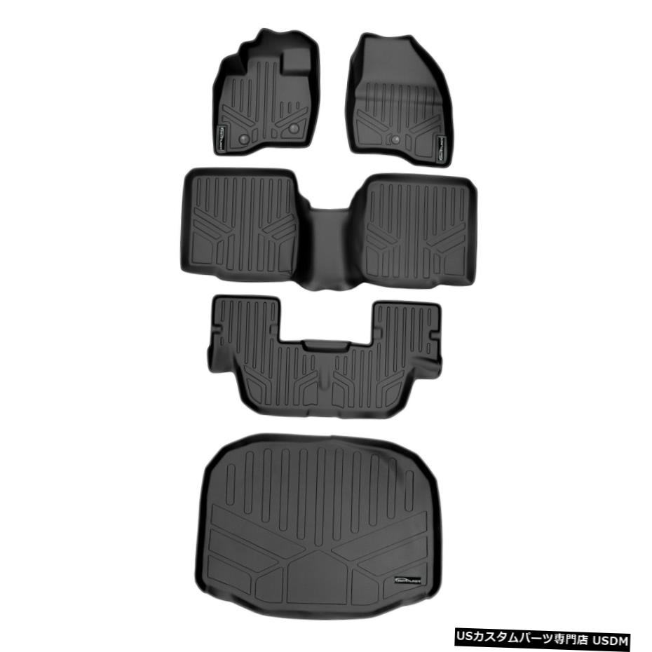 Floor Mat Smartlinerカスタムフロアマットカーゴビハインド3列目ブラック2017-19エクスプローラー Smartliner Custom Floor Mats Cargo Behind 3rd Row Black for 2017-19 Explorer 【並行輸入品】