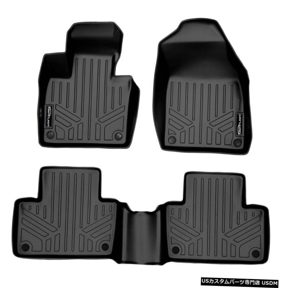 Floor Mat Smartlinerカスタムフィットフロアマットライナーブラック2016-21ボルボXC90ハイブリッドなし Smartliner Custom Fit Floor Mats Liner Black for 2016-21 Volvo XC90 No Hybrid 【並行輸入品】