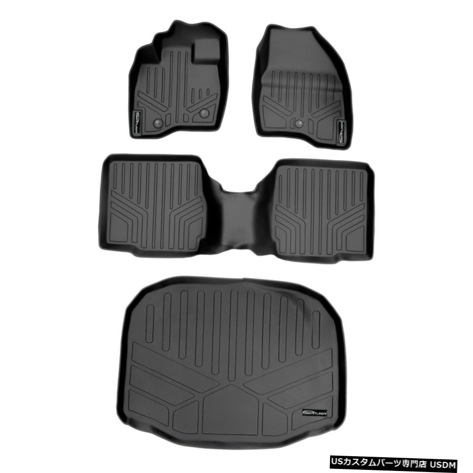 Floor Mat マックスライナーフロアマットとカーゴライナーセットブラックフォードエクスプローラー2017-2019 Maxliner Floor Mats And Cargo Liner Set Black For Ford Explorer 2017-2019 【並行輸入品】