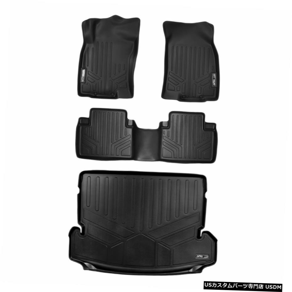 Floor Mat Maxlinerカスタムフロアマットカーゴライナーブラックセット14-2020ローグ3列目付き Maxliner Custom Floor Mats Cargo Liner Black Set For 14-2020 Rogue W/ 3rd Row 【並行輸入品】