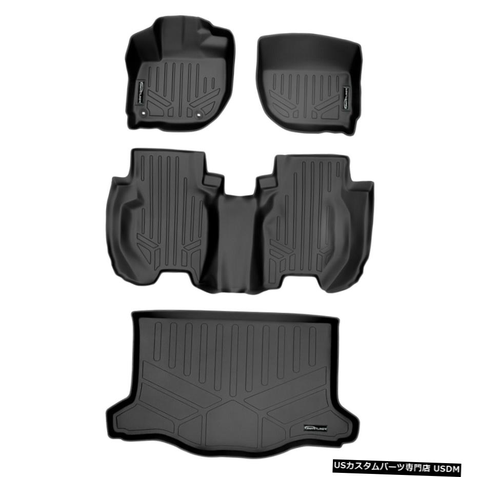 Floor Mat Smartlinerカスタムフィットフロアマットとカーゴライナーセットブラック15-20ホンダフィット Smartliner Custom Fit Floor Mats And Cargo Liner Set Black for 15-20 Honda Fit 【並行輸入品】